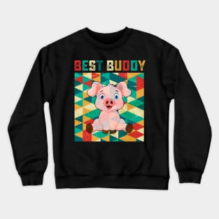 Best Buddy Pig Crewneck Sweatshirt